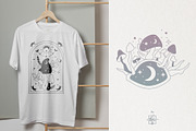 MAGICAL MUSHROOM LINE ART, an Object Illustration by Kate Art (Thumbnail 8 of 10)