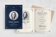 Art Deco Funeral Template, a Flyer Template by BrandPacks (Thumbnail 1 of 6)