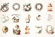 Nordic Christmas Clipart, an Illustration by DreamCafeArt (Thumbnail 2 of 6)