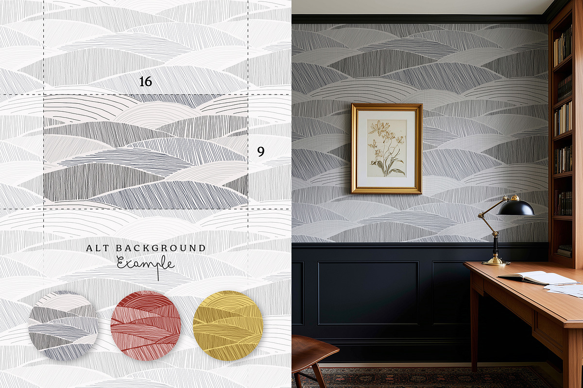 Organic lines seamless pattern set, a Pattern Graphic by Momosama Studio (Photo 4 of 5)