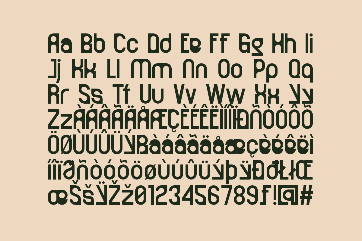 Betgal - Contemporary Furniture Font, a Sans Serif Font by Pandeka Studio (Photo 9 of 9)