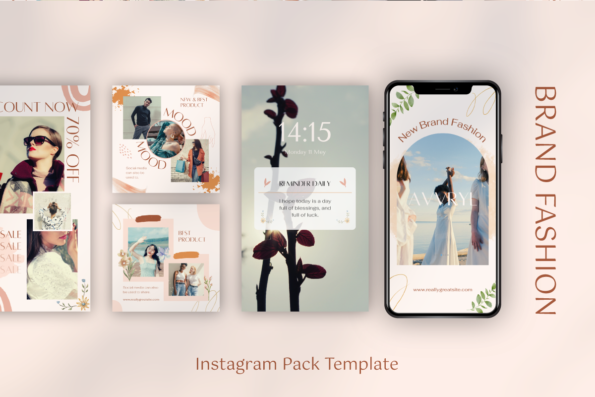 Avvryl Fashion - Canva Instagram, a Social Media Template by Inkofert (Photo 12 of 12)