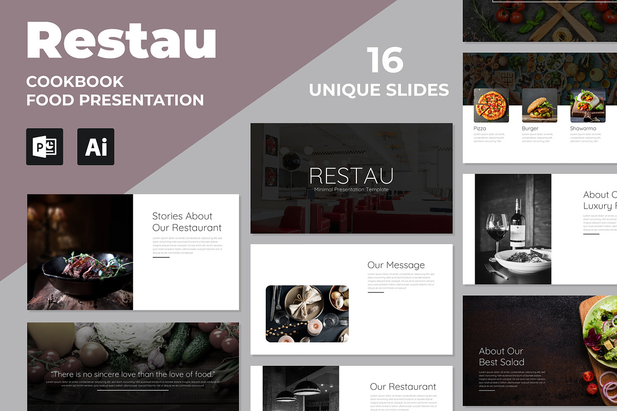 Minimal Food Presentation Template