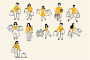 Shopping time Flat Illustration, a Person Illustration by Berdansabersama (Thumbnail 3 of 5)