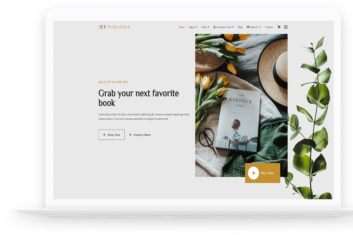 ET Publisher - Book Joomla Template, a Websites & App Template by LTheme (Photo 2 of 2)