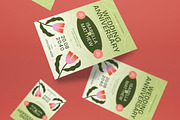 Green Modern Anniversary Invitation, an Invitation Template by graphicook (Thumbnail 3 of 3)