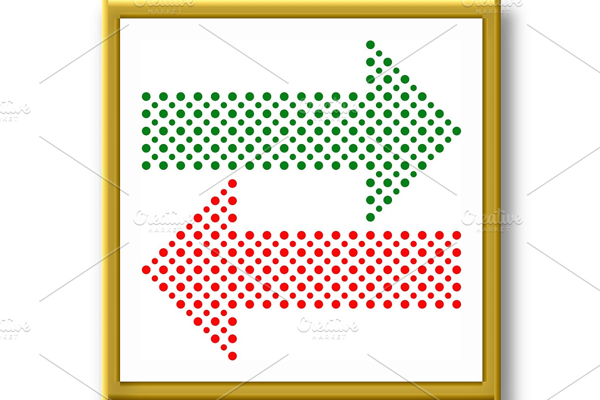 Fine Vector Dotted Arrows, a Texture Graphic by FineArtStudio (Photo 3 of 3)