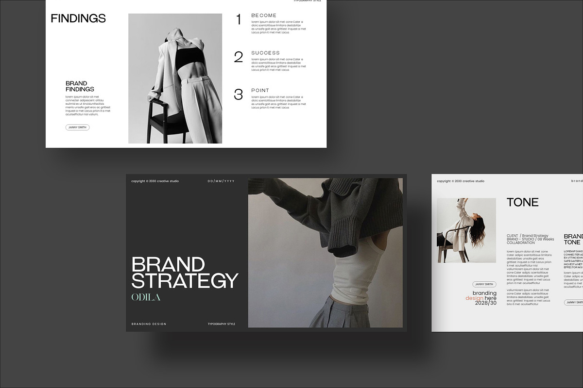 Odila Brand Strategy Template, a Presentation Template by evgenystudio (Photo 2 of 7)