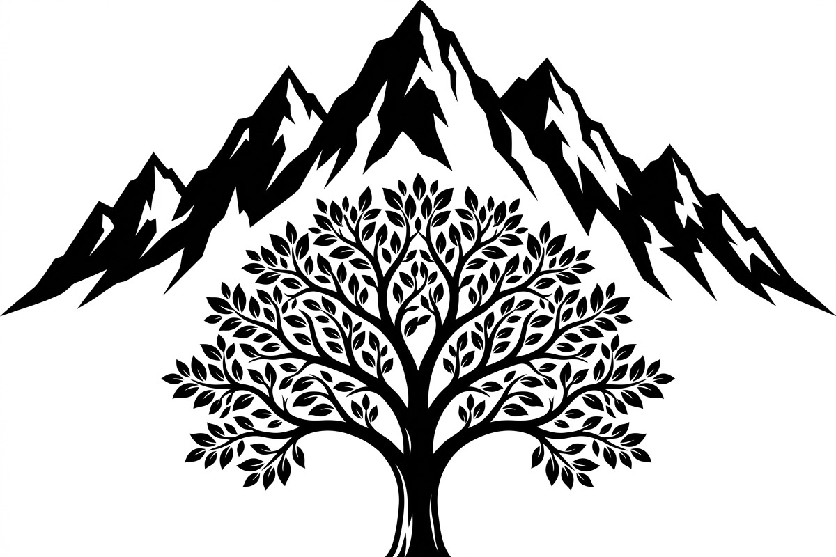 50 Sacred Mountain Tree Silhouette, an Empty State Illustration by Amazin_art (Photo 28 of 37)