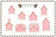Pink Gingerbread Houses, an Object Graphic by Euonia Meraki (Thumbnail 7 of 15)