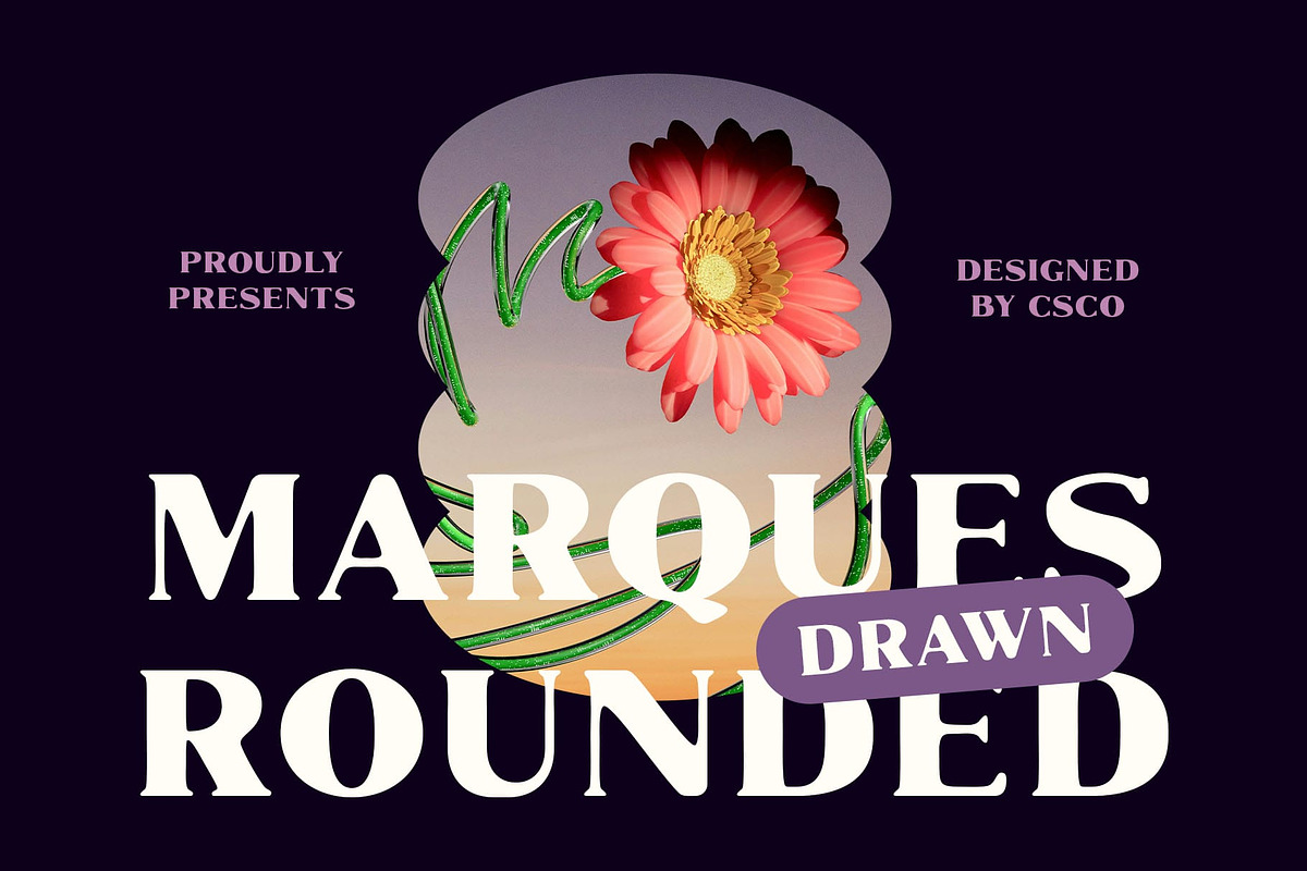 Marques Rounded Drawn, a Serif Font by Craft Supply Co. (Photo 1 of 8)