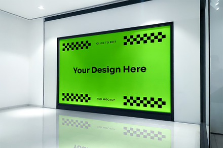 Advertising Mockup in Shopping Mall