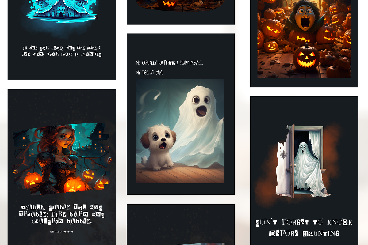 Funny Halloween Template Set I Canva, a Social Media Template by The Social Stuff (Photo 9 of 11)