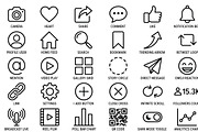 21 Vector EPS Social Media Outline, an Outline Icon by adenpinkstore (Thumbnail 1 of 14)