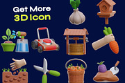 Farm and Agriculture 3D Icon Pack, a Food & Drink 3D Model by orenjidesign (Thumbnail 8 of 8)