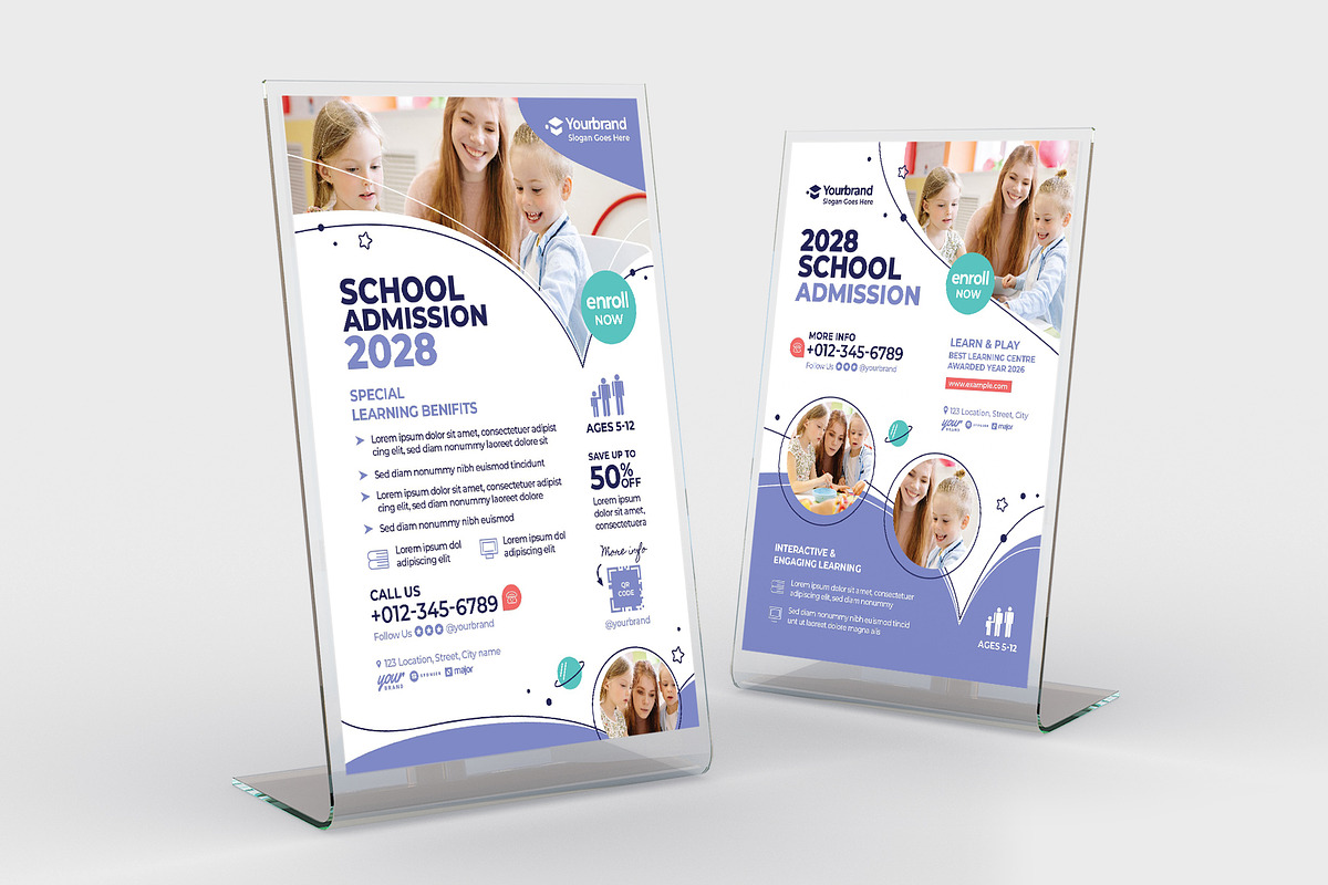 Modern School Education Flyer, a Flyer Template by BrandPacks (Photo 4 of 5)