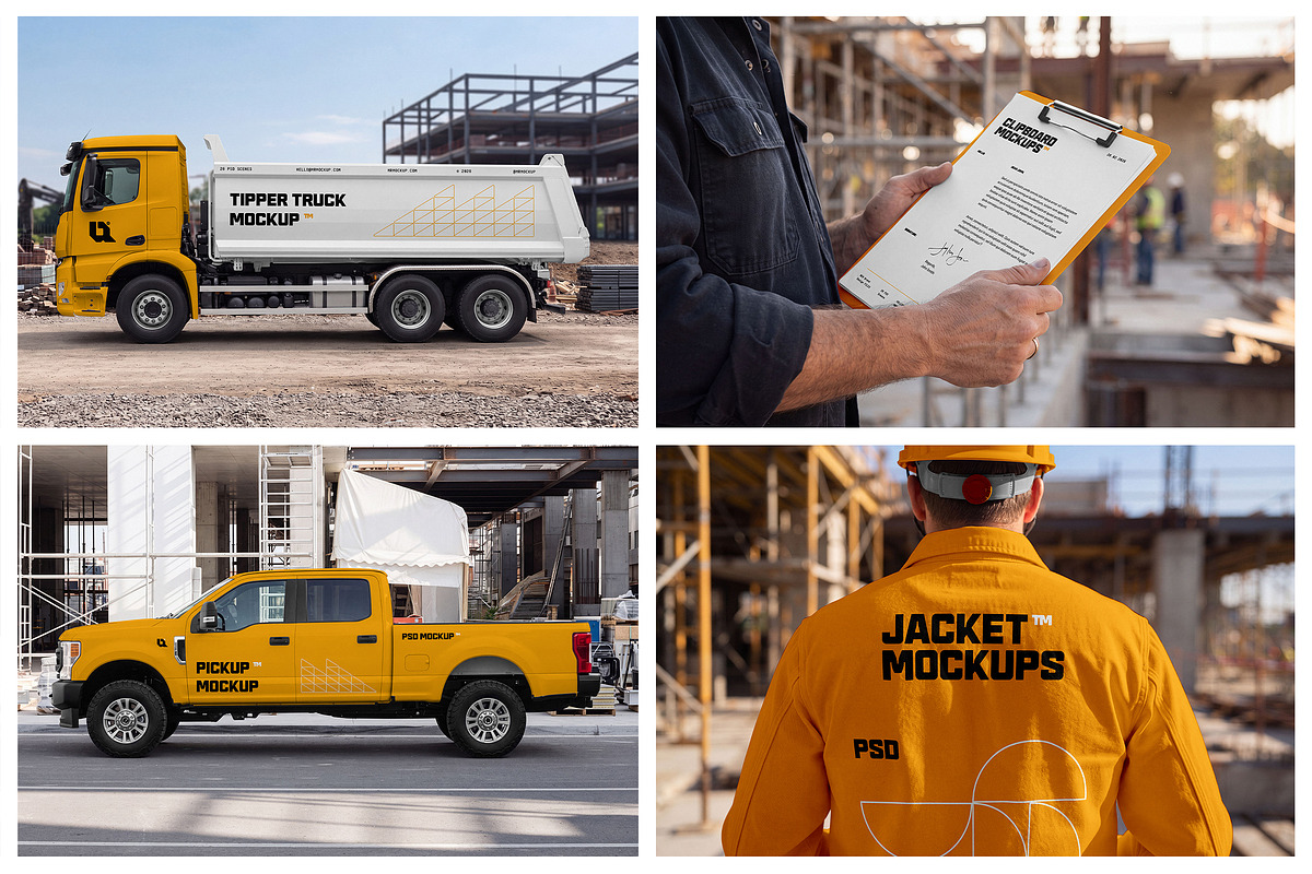 Construction Mockups, an Advertising Mockup by Mr.Mockup™ (Photo 13 of 16)