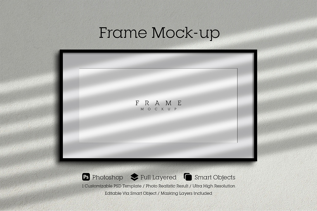 Frame Mockup #01, a Household Mockup by alexandeerco (Photo 1 of 6)