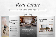 70 Real Estate Instagram Templates, a Social Media Template by Talipic Designs (Thumbnail 1 of 5)