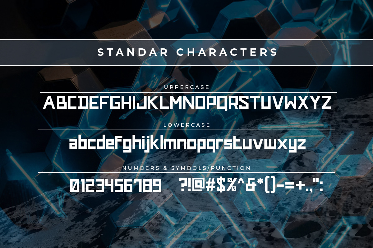 Space Town - Stencil Logo Font, a Sans Serif Font by Bale Type (Photo 8 of 9)
