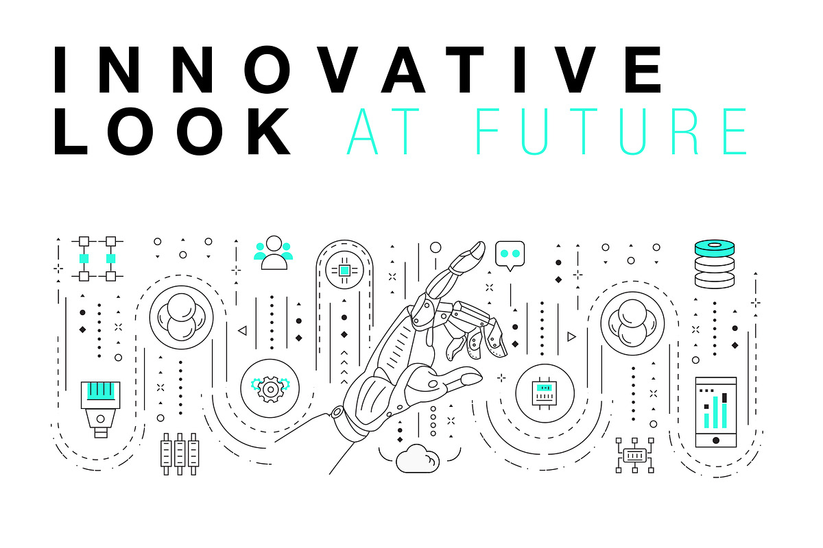 Innovation look at future, a Healthcare Illustration by Vladimir Vihrev (Photo 6 of 10)