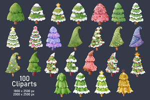 100 Beautiful Christmas Trees