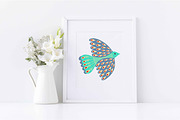 Folk Art Birds and Flowers., an Animal Illustration by Kira Konoshenko (Thumbnail 7 of 9)