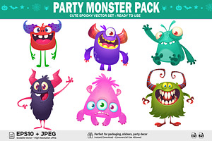 Starry Snugglers - 6 Cute Monsters