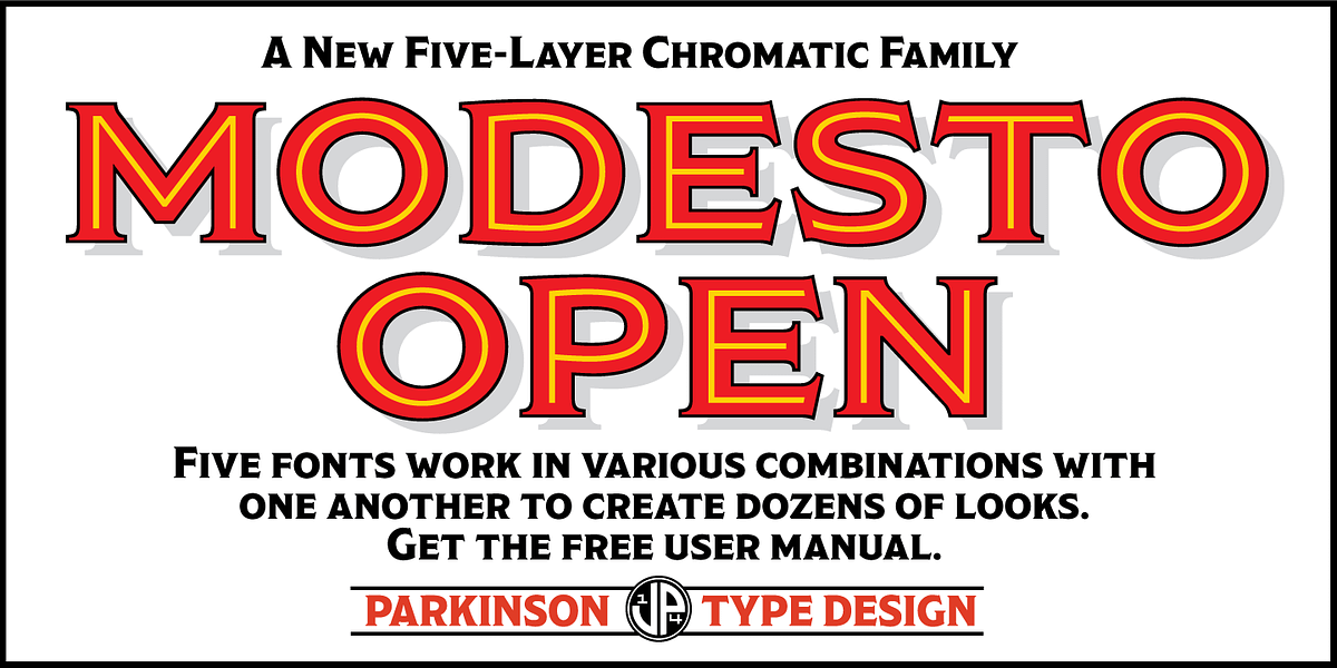 Modesto Open, a Serif Font by Parkinson Type Design (Photo 5 of 5)