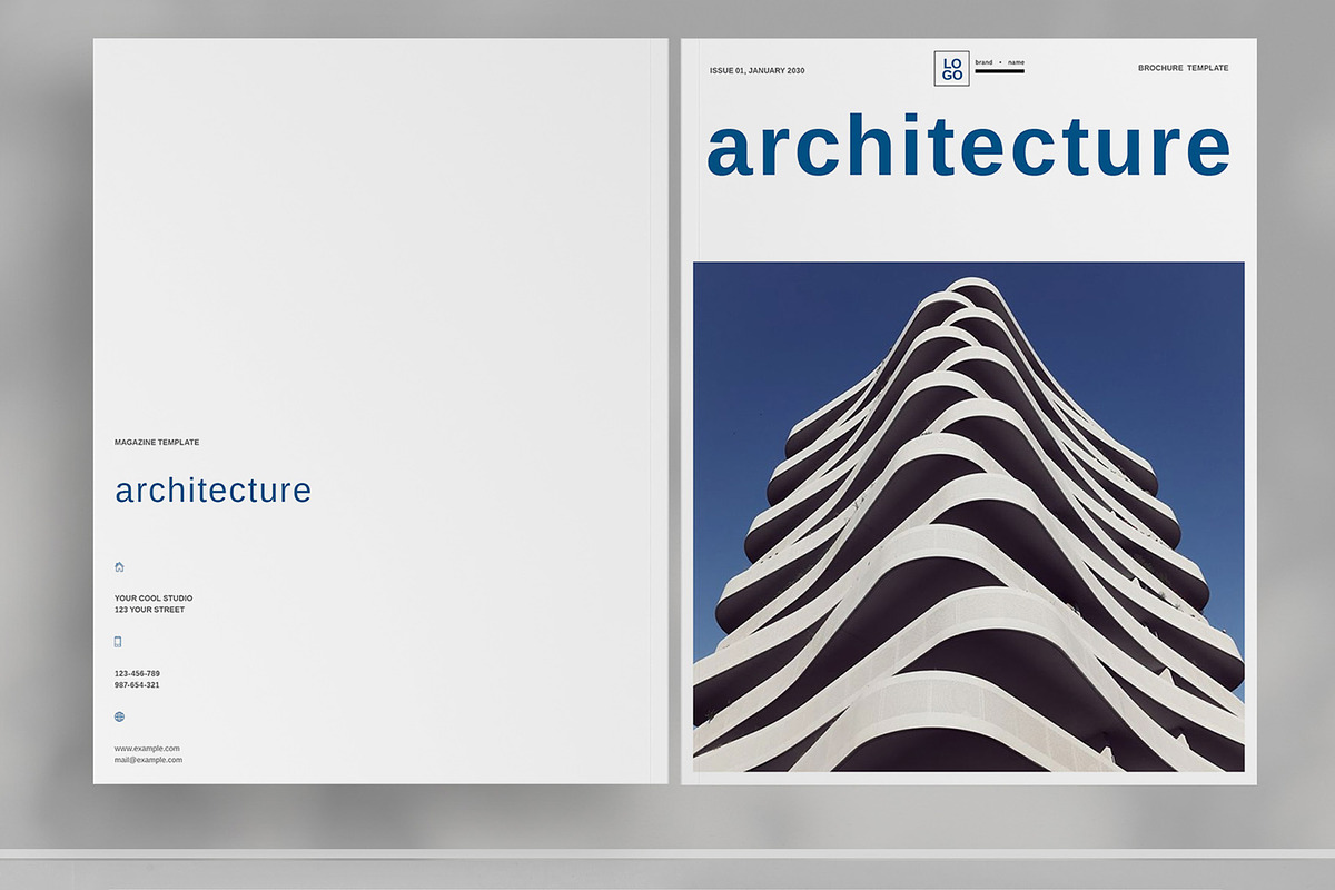 Architecture Brochure Template, a Brochure Template by Boris Cupac (Photo 2 of 7)