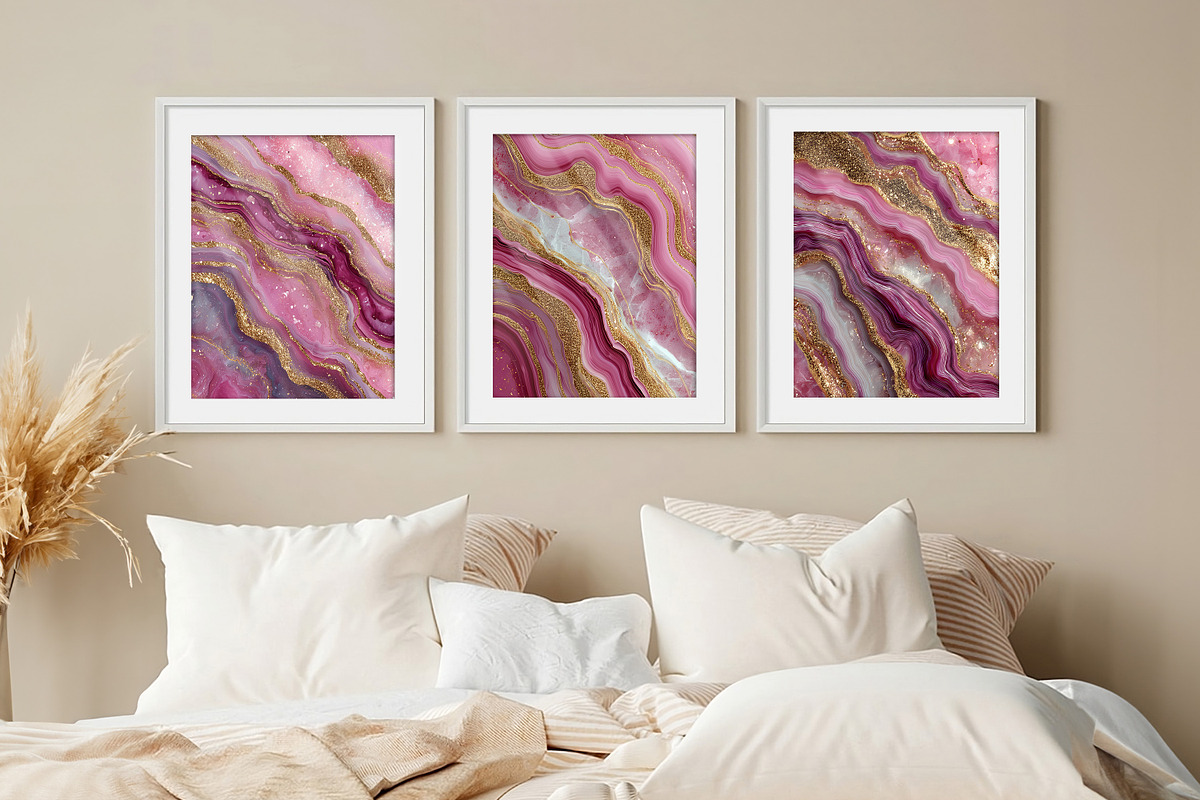 Blush Pink Agate Textures Scrapbooks, a Background Graphic by V Design Creator (Photo 6 of 12)
