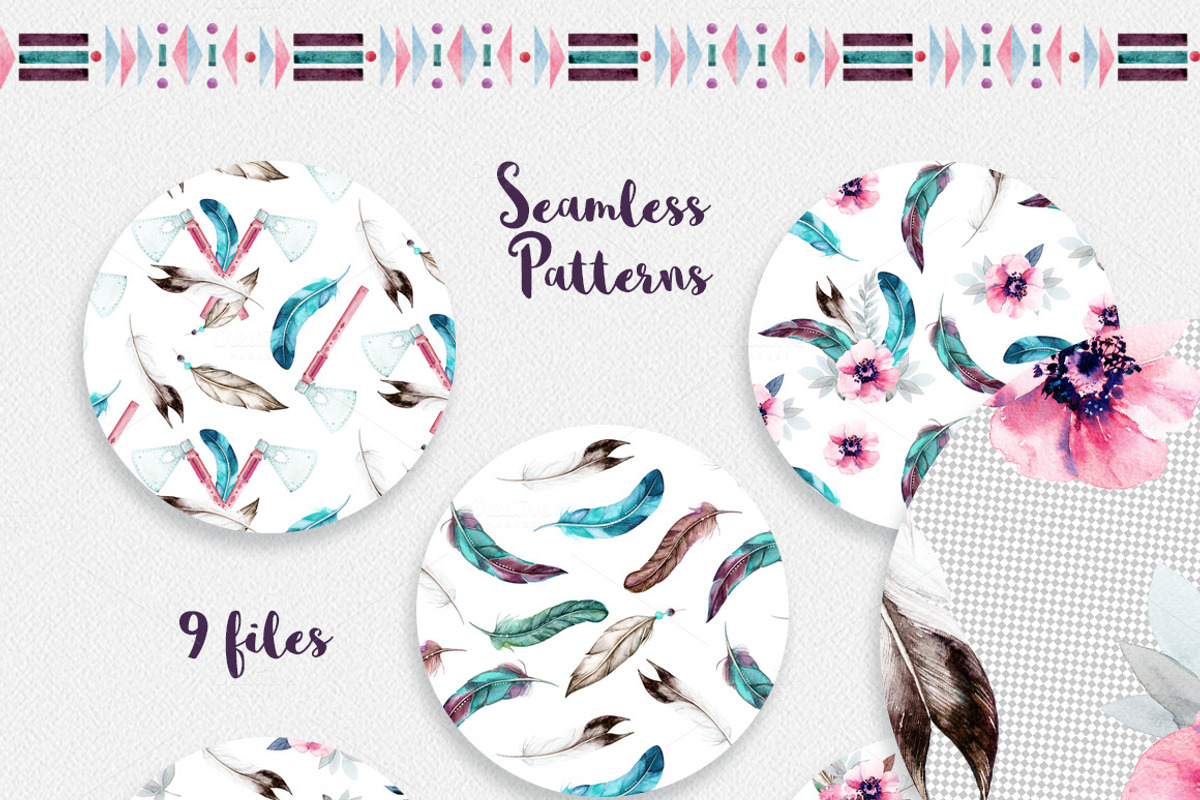 Floral Patterns Bundle 90% OFF, a Pattern Graphic by Spasibenko Art (Photo 5 of 21)