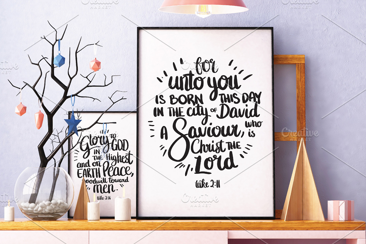 Vector Set - Christmas Bible Quotes, an Illustration by EMFTA (Photo 4 of 4)