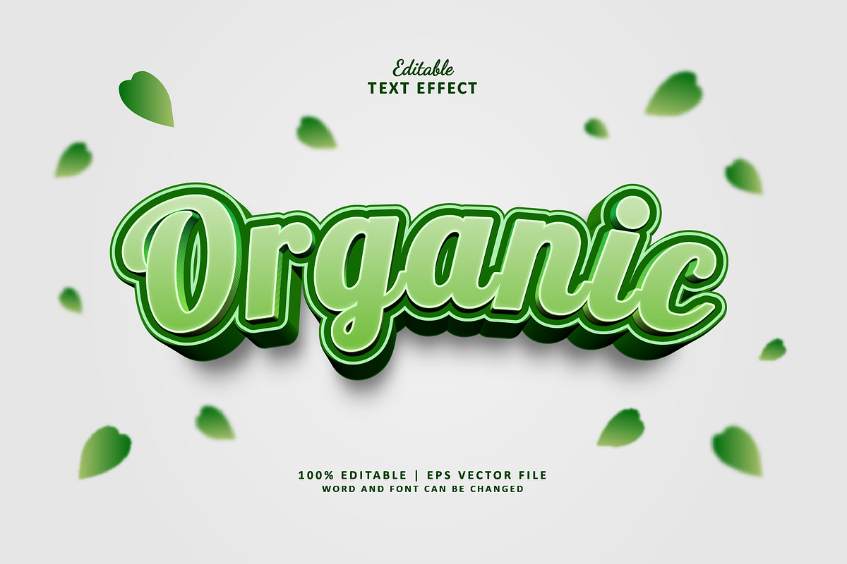 Text Effect Organic, a Layer Style Add-On by Navy Graphic (Photo 1 of 2)