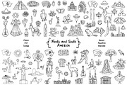 Vector set - North and South America, an Object Graphic by Olga Chuklay (Thumbnail 2 of 2)