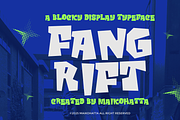 Fang Rift – Bold Blocky Display Font, a Handwritten Font by MaikoHatta (Thumbnail 1 of 8)