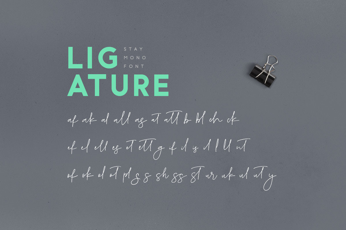 Stay MONO Font preview 7