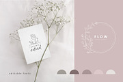 50 Premade botanical logos, a Branding & Logo Template by Merfin (Thumbnail 2 of 5)