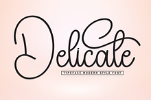 Delicate | Script Font