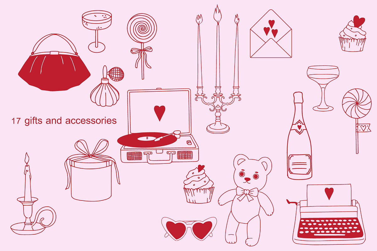 Valentine's Day: cards, illustration, a Seasonal Illustration by Lena Nikolaeva (Photo 8 of 14)