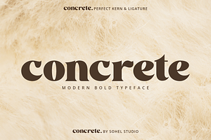 Concrete - Bold Advertising Typeface, a Serif Font by Sohel Studio