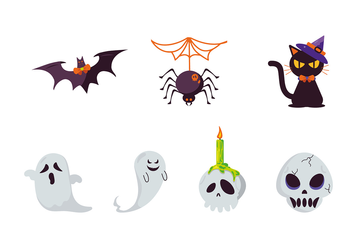 Halloween Vector Icons Set preview 2