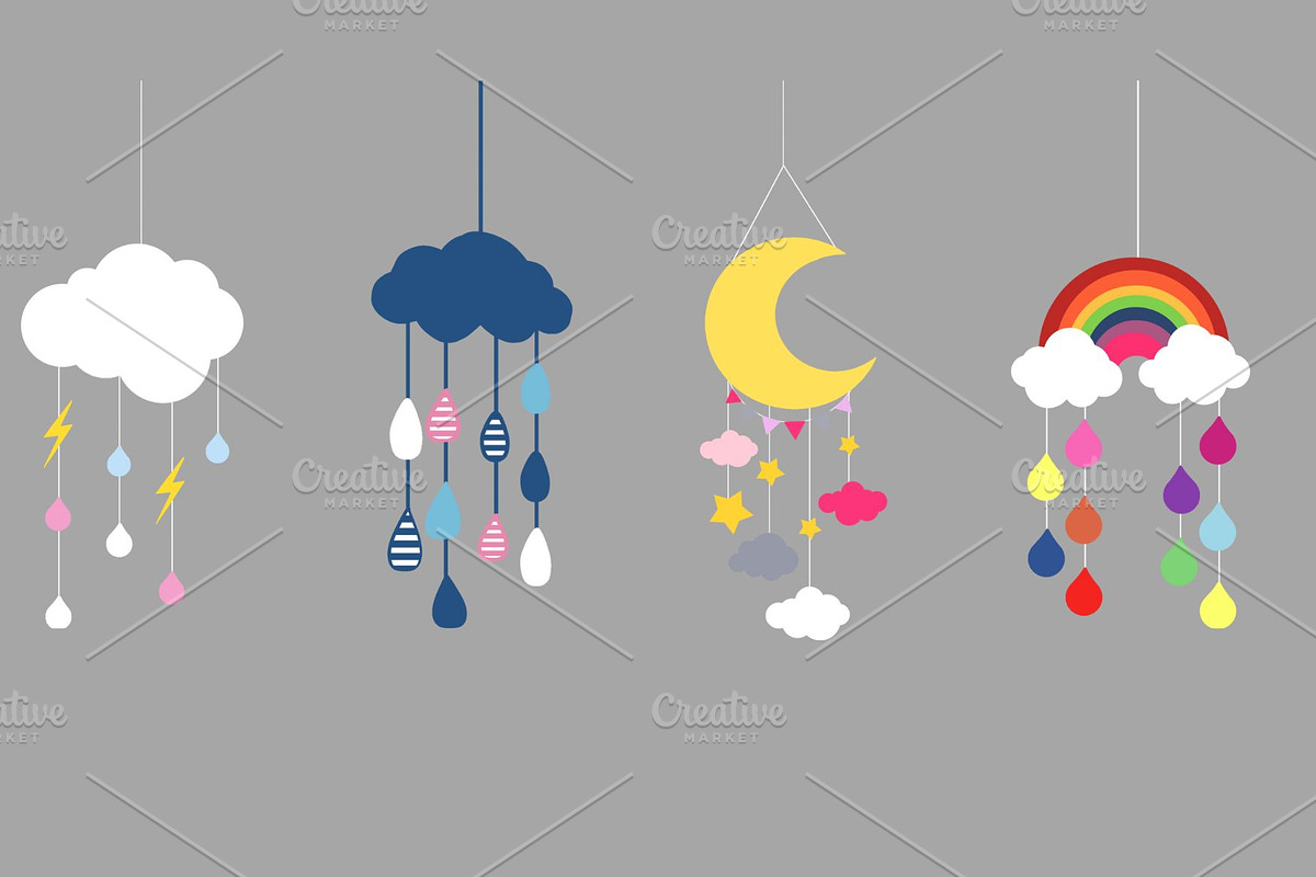 Weather Decorative Hanging, a Graphic by PKshop (Photo 1 of 3)