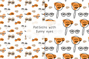 Patterns with funny eyes, a Pattern Graphic by Lyolya Profitrolya (Thumbnail 1 of 3)