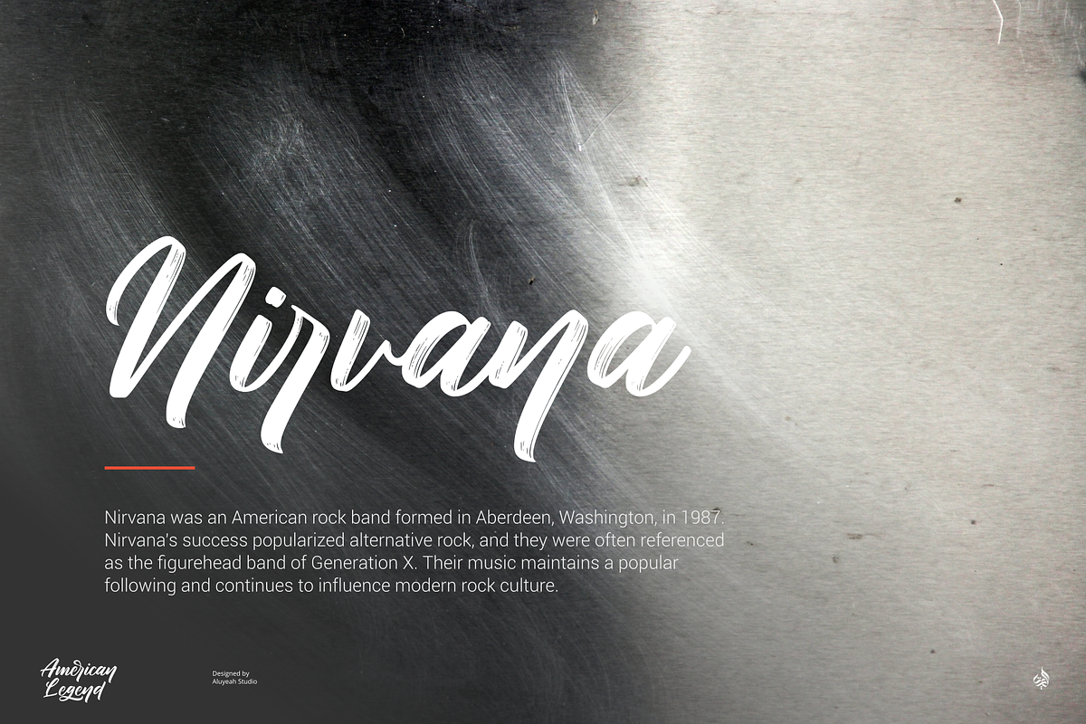 American Legend, a Script Font by Aluyeah Studio (Photo 7 of 14)