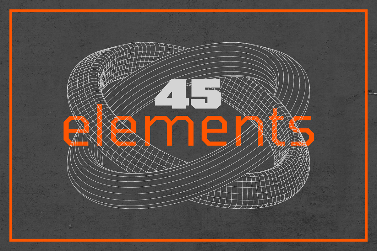 3D Wireframe Shapes | set 6, an Object Graphic by MaximGertsen (Photo 5 of 7)