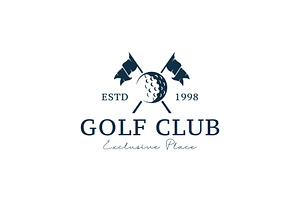 Golf logo icon illustration, a Branding & Logo Template by Dyn Studio
