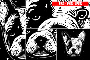 Dogs Collection Black and White Art, an Animal Illustration by Design by sebrodbrick (Thumbnail 5 of 22)