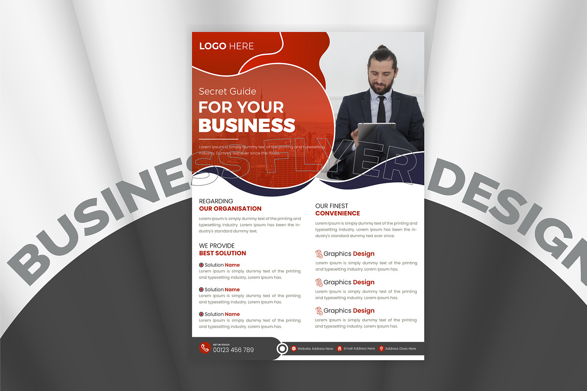 Corporate Business Flyer Template, a Flyer Template by OctaFlex (Photo 3 of 3)