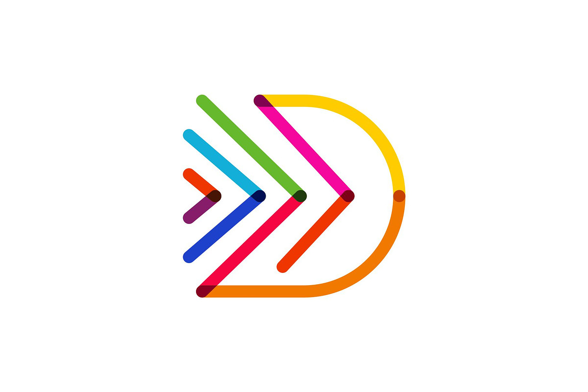Abstract Letter D Colorful Logo, a Branding & Logo Template by Buqancreative